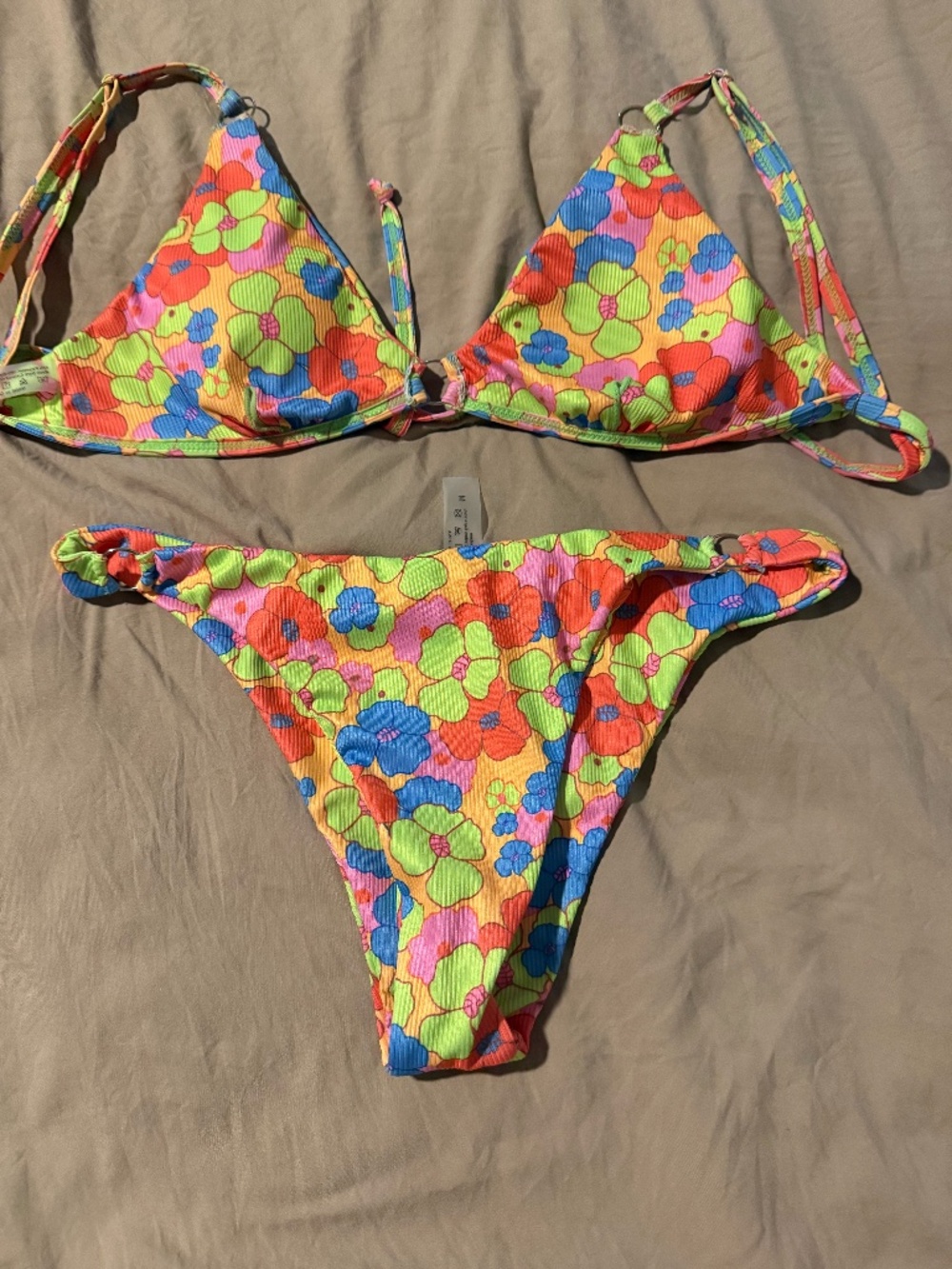 Neon Floral Bikini